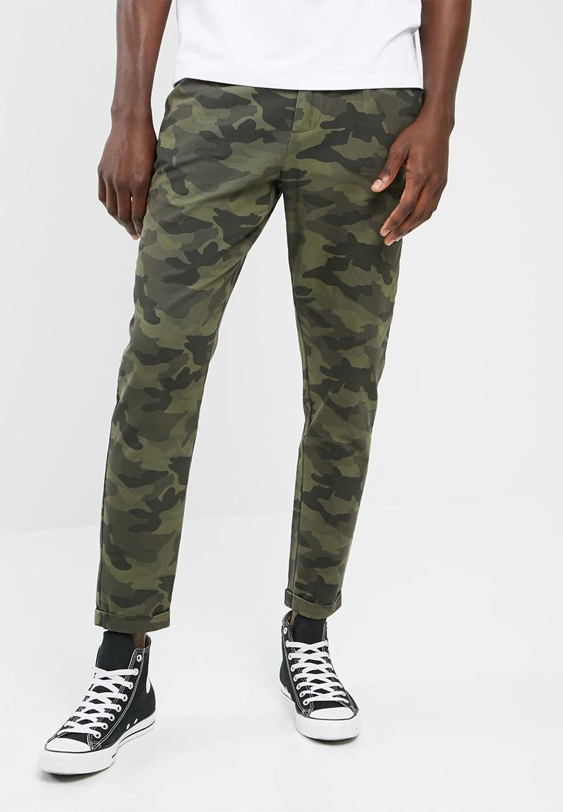 Camo cropped chino-camo Only & Sons Pants & Chinos | Superbalist.com