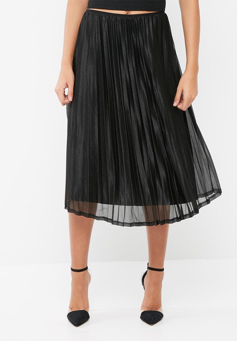 Glitzy pleated skirt - Black Vero Moda Skirts | Superbalist.com
