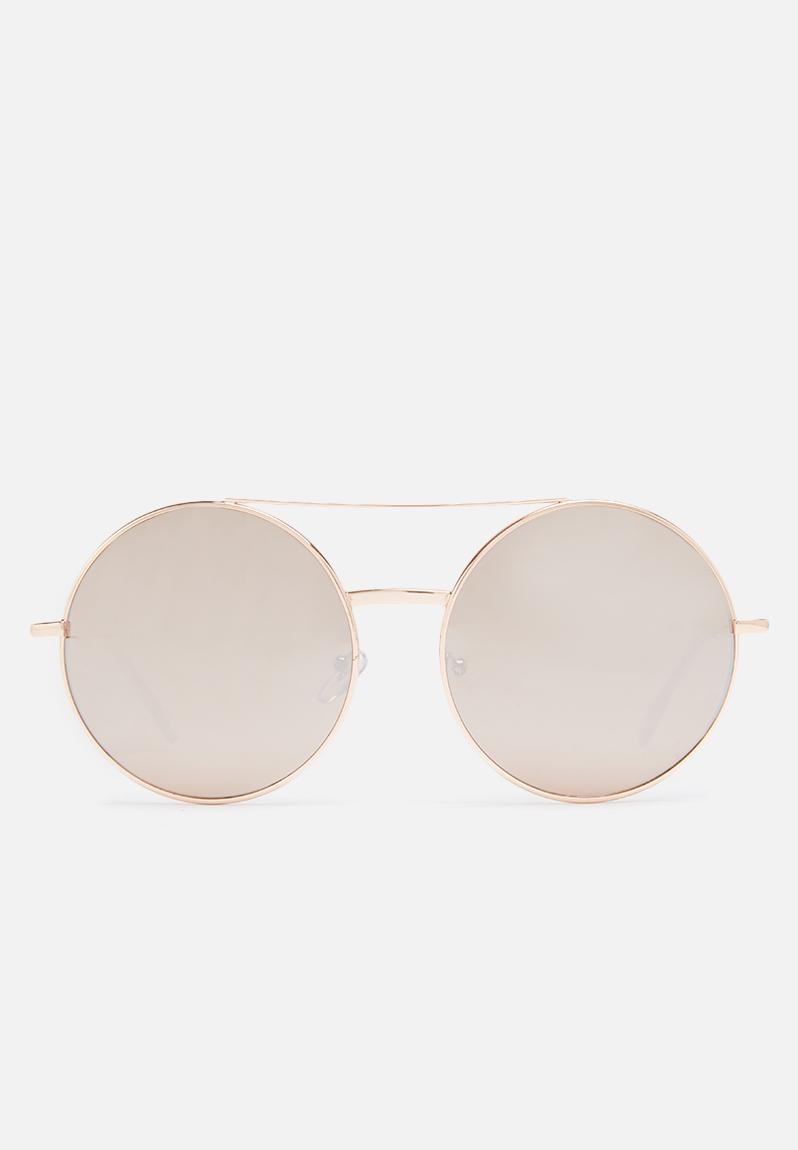 Rose Gold Round Sunglasses Missguided Eyewear 