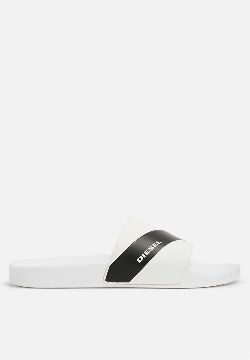 Diesel S-Maral slide - White Diesel Sandals & Flip Flops | Superbalist.com