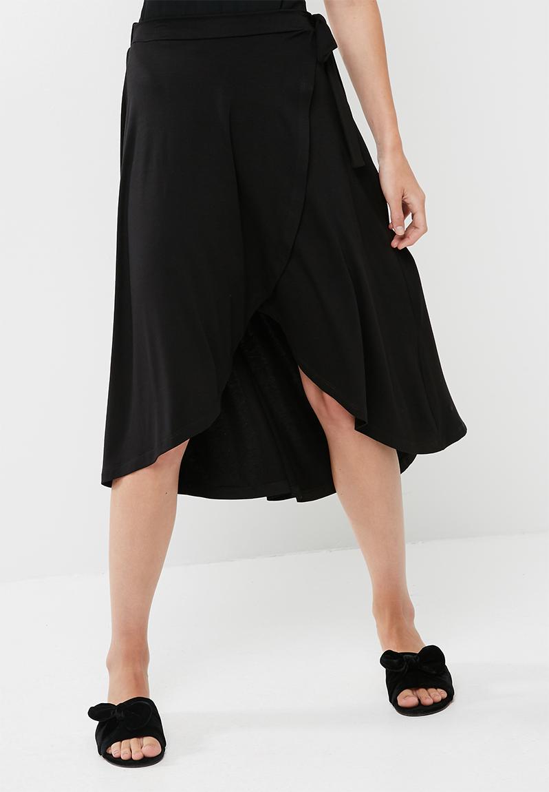 Wrap front high low skirt - black dailyfriday Skirts | Superbalist.com