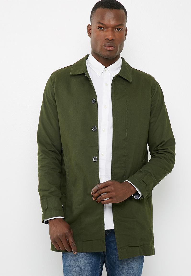 Jacob trench coat - forest night Only & Sons Coats | Superbalist.com