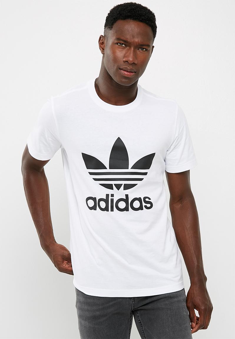 Mens org trefoil tee - White/Black adidas Originals T-Shirts ...