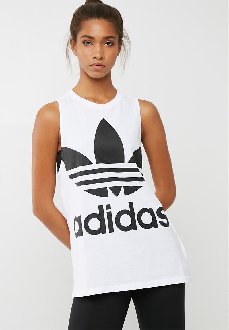 Trefoil tank - white / black adidas Originals T-Shirts | Superbalist.com