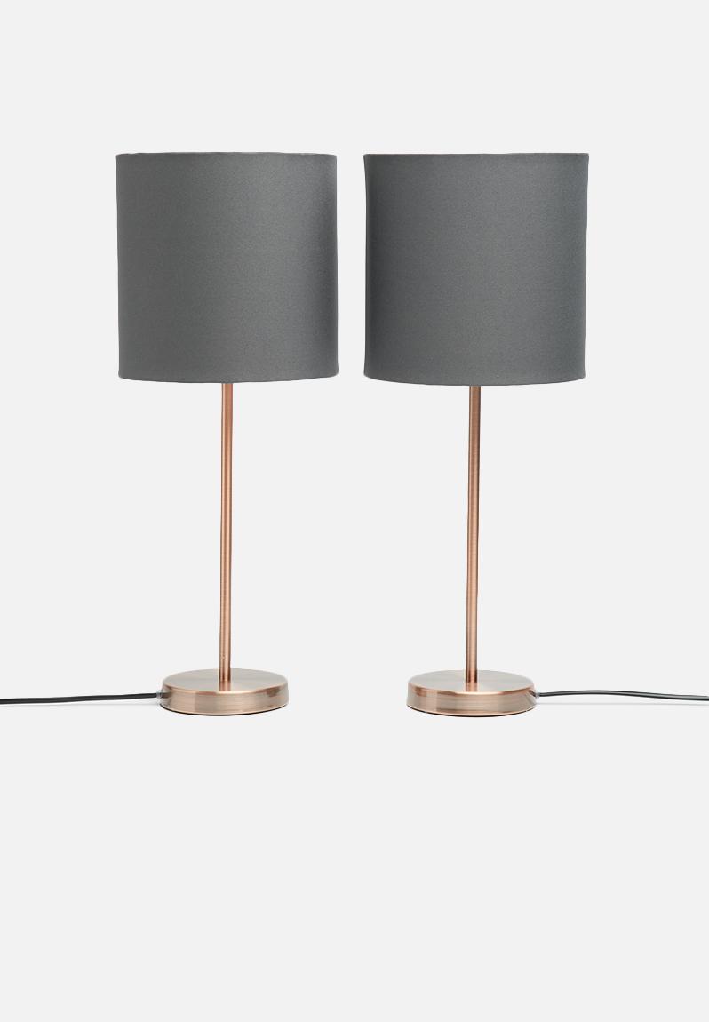 Upright table lamp set - Grey Sixth Floor Table Lamps ...