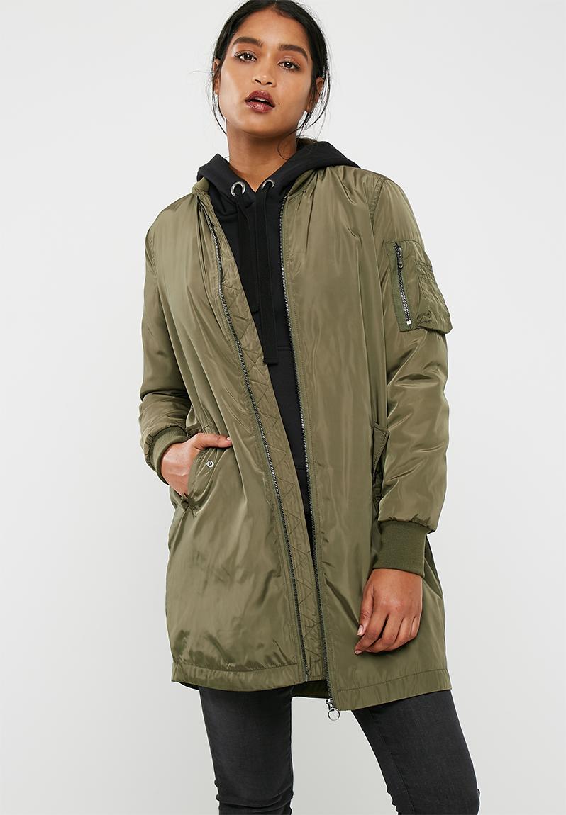 Alina long bomber jacket - Tarmac ONLY Jackets | Superbalist.com