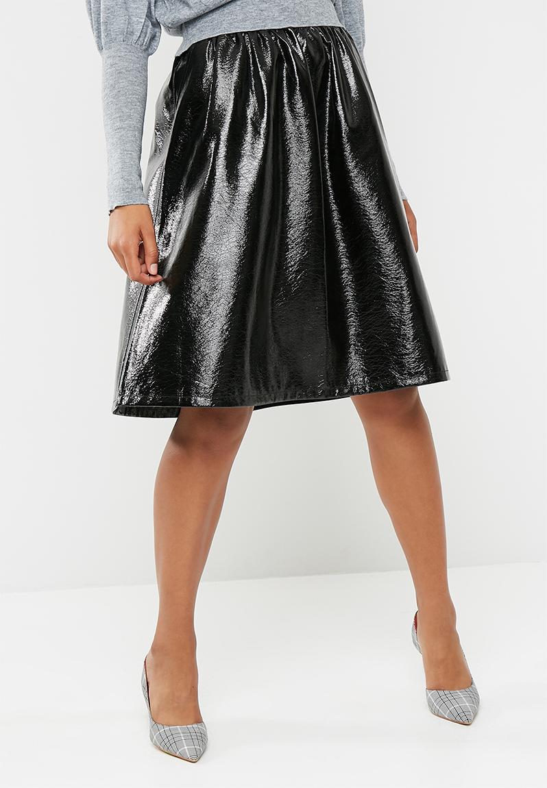 Nina patent PU skirt - Black Vero Moda Skirts | Superbalist.com