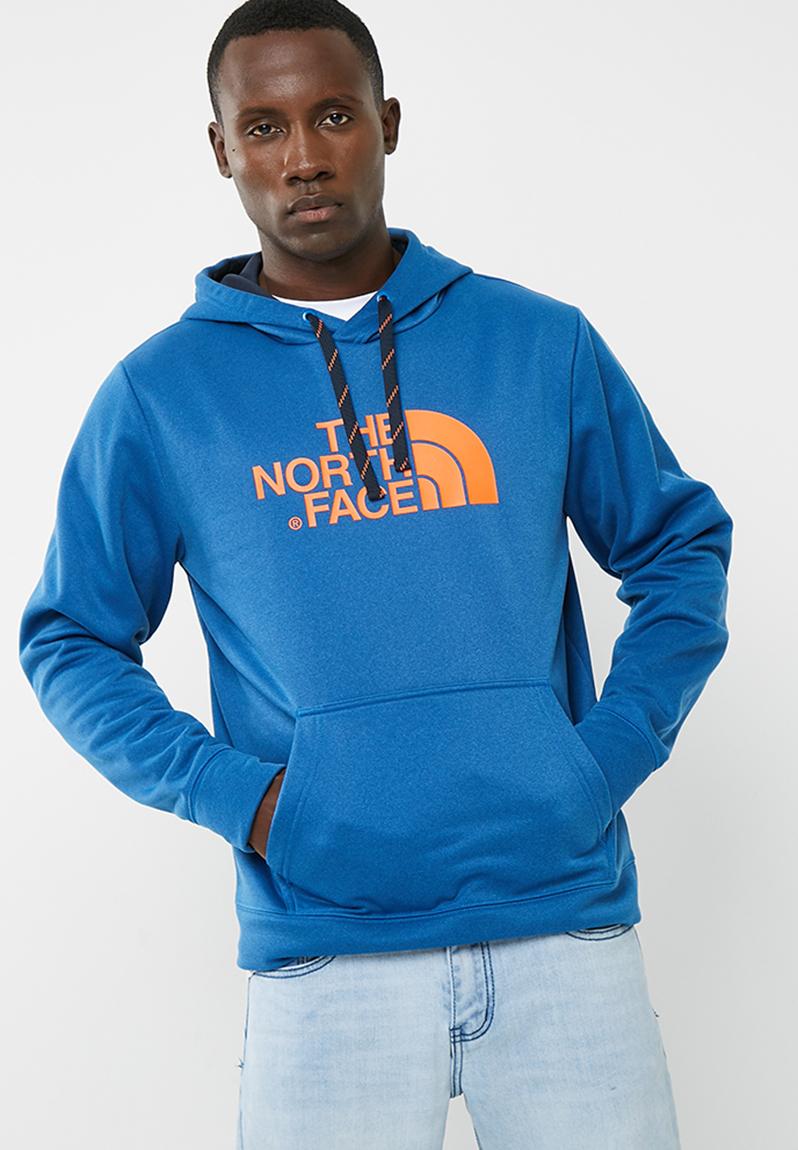 M Surgent hoodie - Turkish Sea Heather/Persian Orange The North Face ...