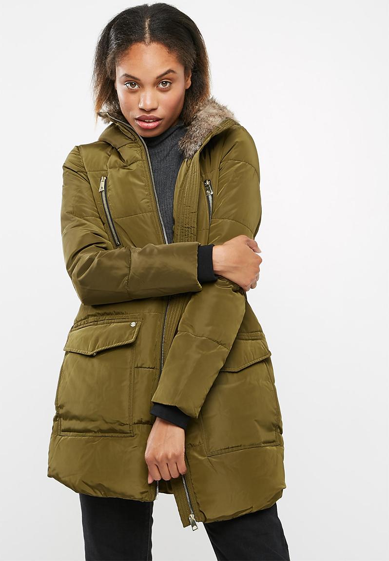 Serena parka - Dark olive Vero Moda Coats | Superbalist.com