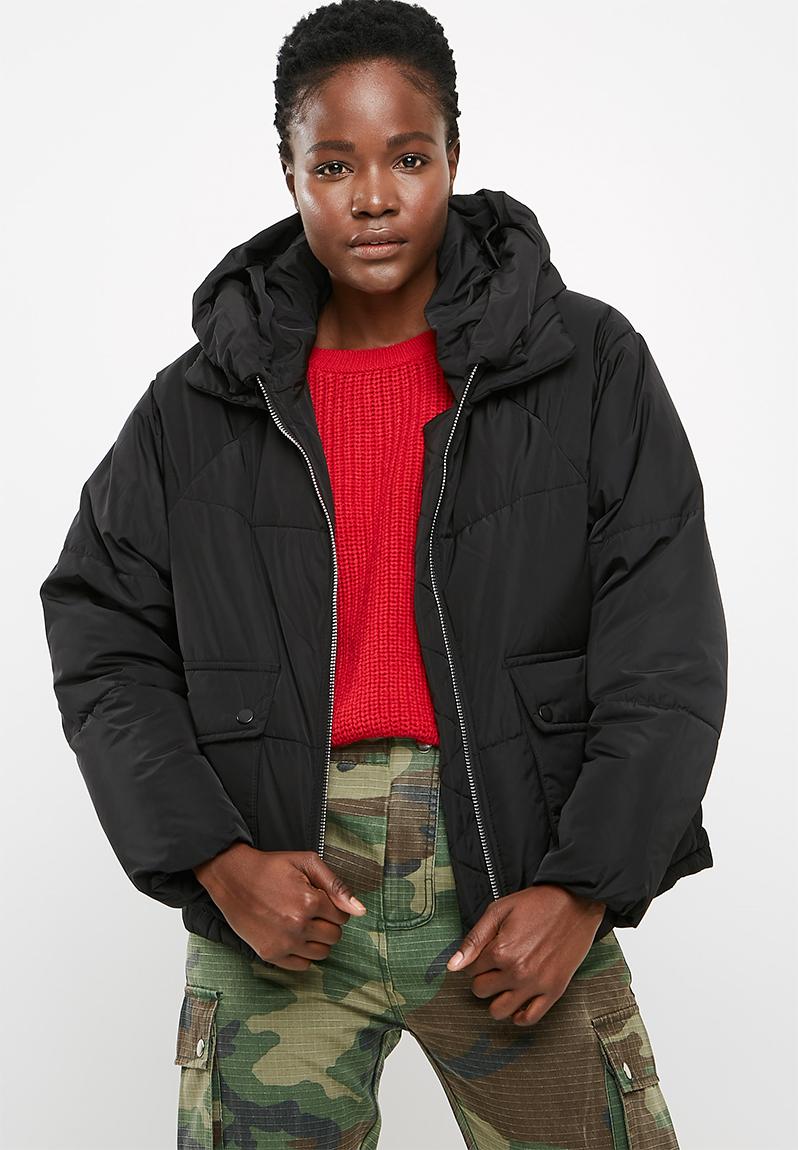 Gina oversized nylon jacket - Black ONLY Coats | Superbalist.com