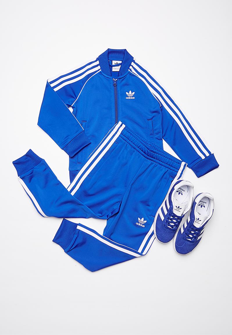 blue adidas original tracksuit