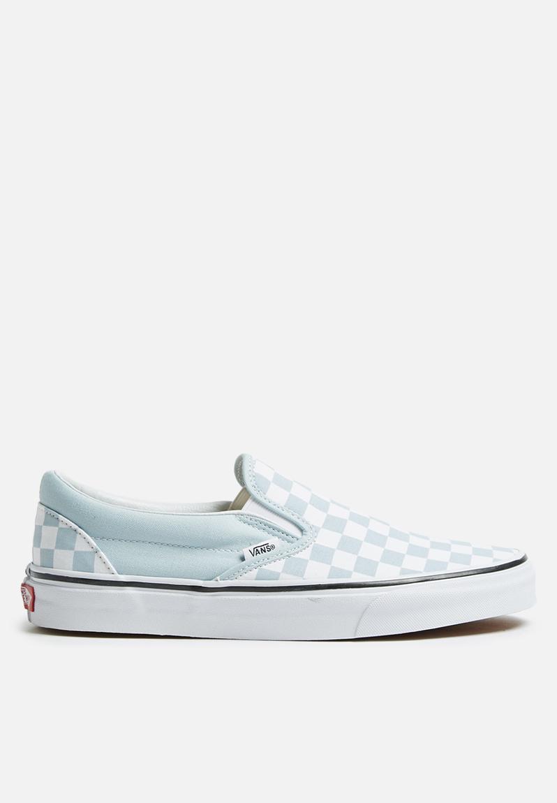 Classic Slip-On - (Checkerboard) baby blue/true white Vans Sneakers ...