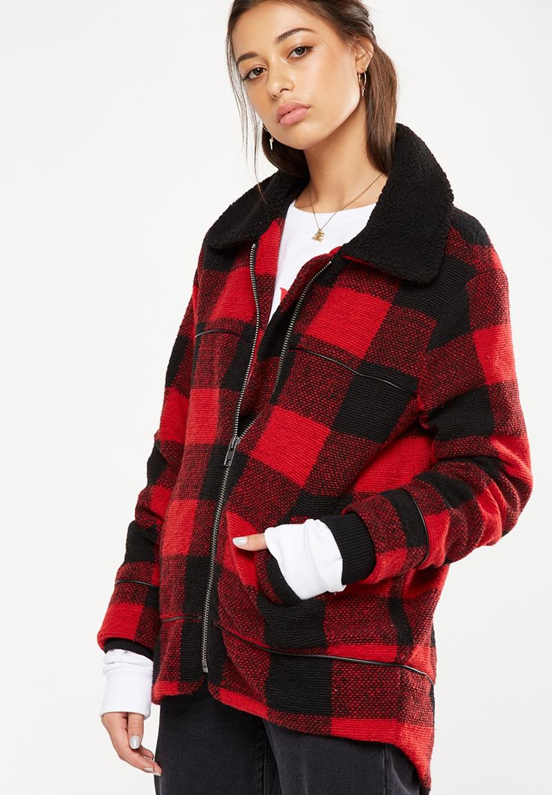 The historic coat - red buffalo check Cotton On Coats | Superbalist.com