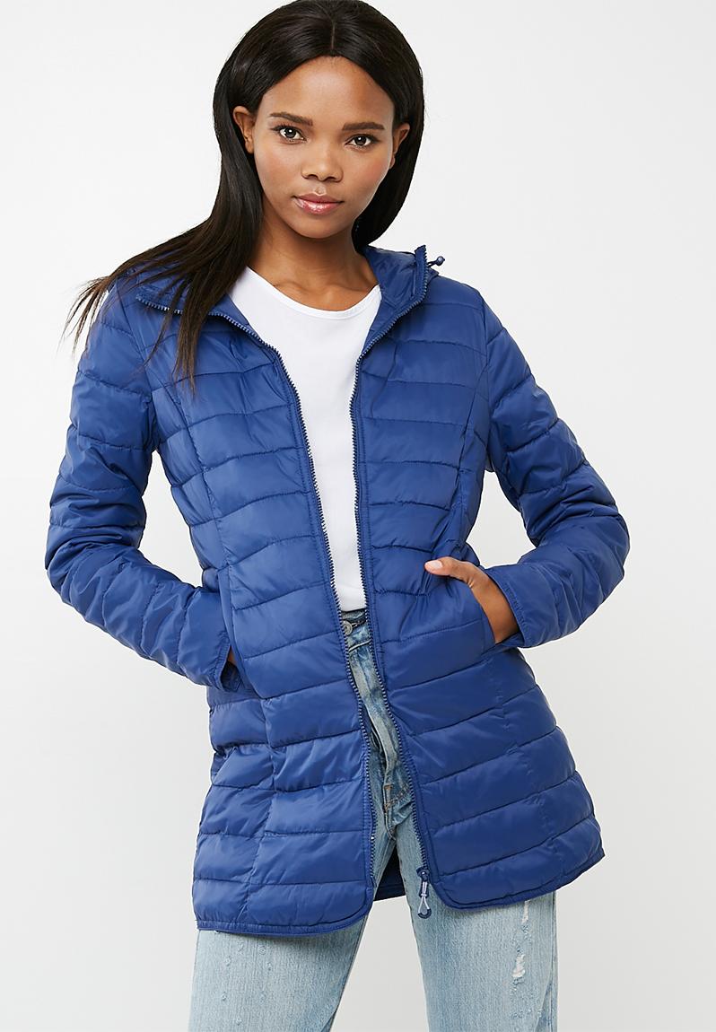 Tahoe hooded puffer jacket - Blue Depths ONLY Jackets | Superbalist.com