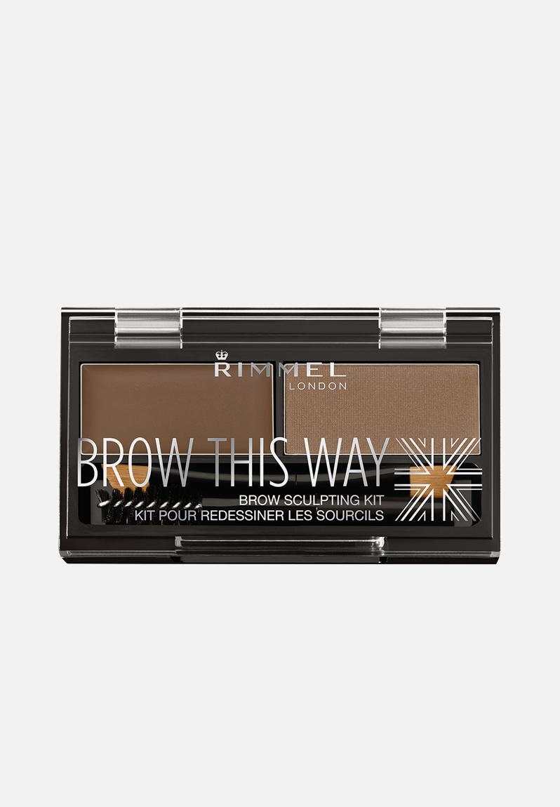 RIMMEL BROW THIS WAY Brow Powder Kit 002 MID BROWN Rimmel Eyes