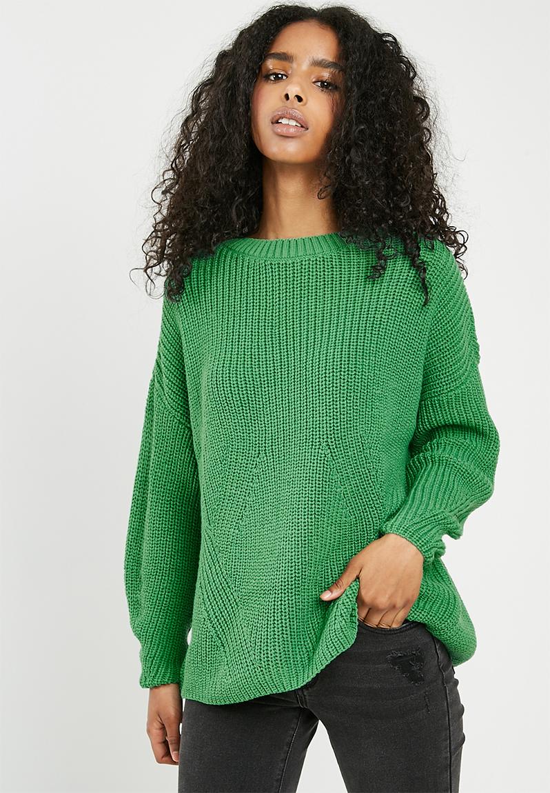 Buggy pullover knit - green ONLY Knitwear | Superbalist.com
