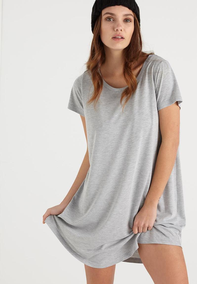 Tina Tshirt Dress Grey Marle Cotton On Casual S