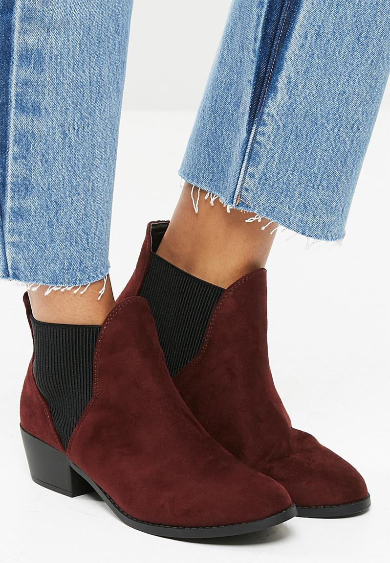 Beat Chelsea ankle boot - burgundy New Look Boots | Superbalist.com