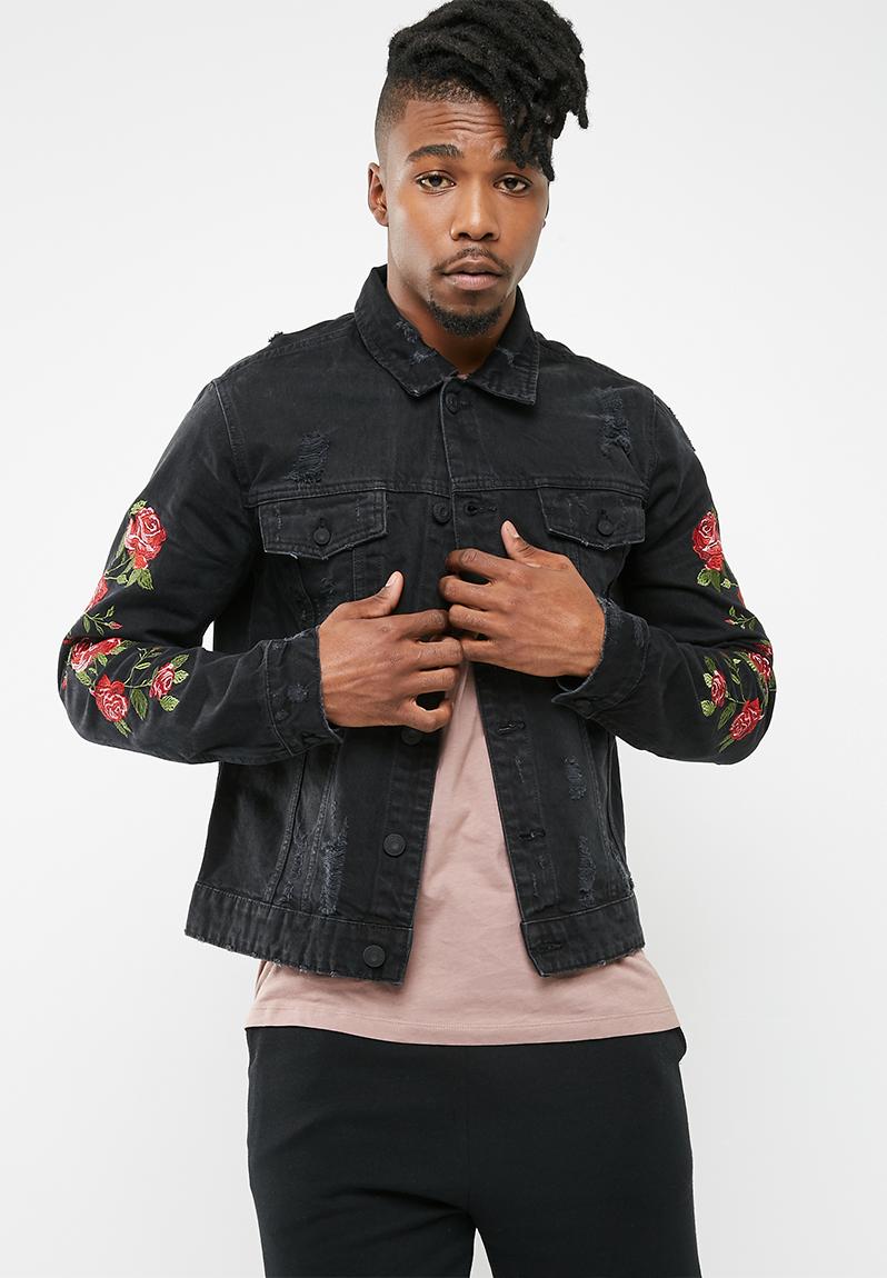 Roses denim trucker jacket - black Only & Sons Jackets | Superbalist.com