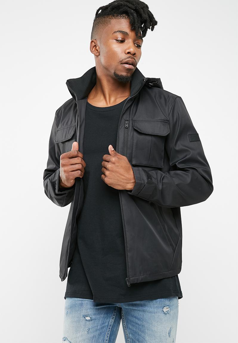 Weel hooded jacket - black Jack & Jones Jackets | Superbalist.com
