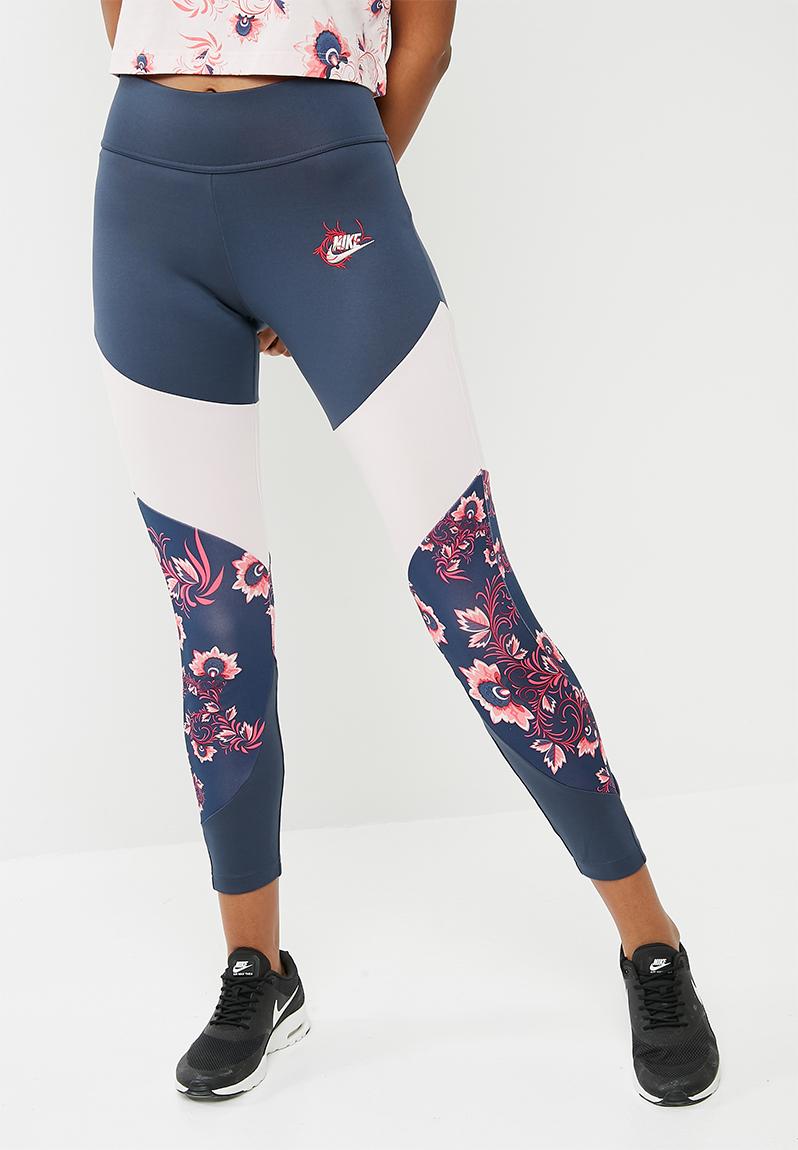 nike floral print tights