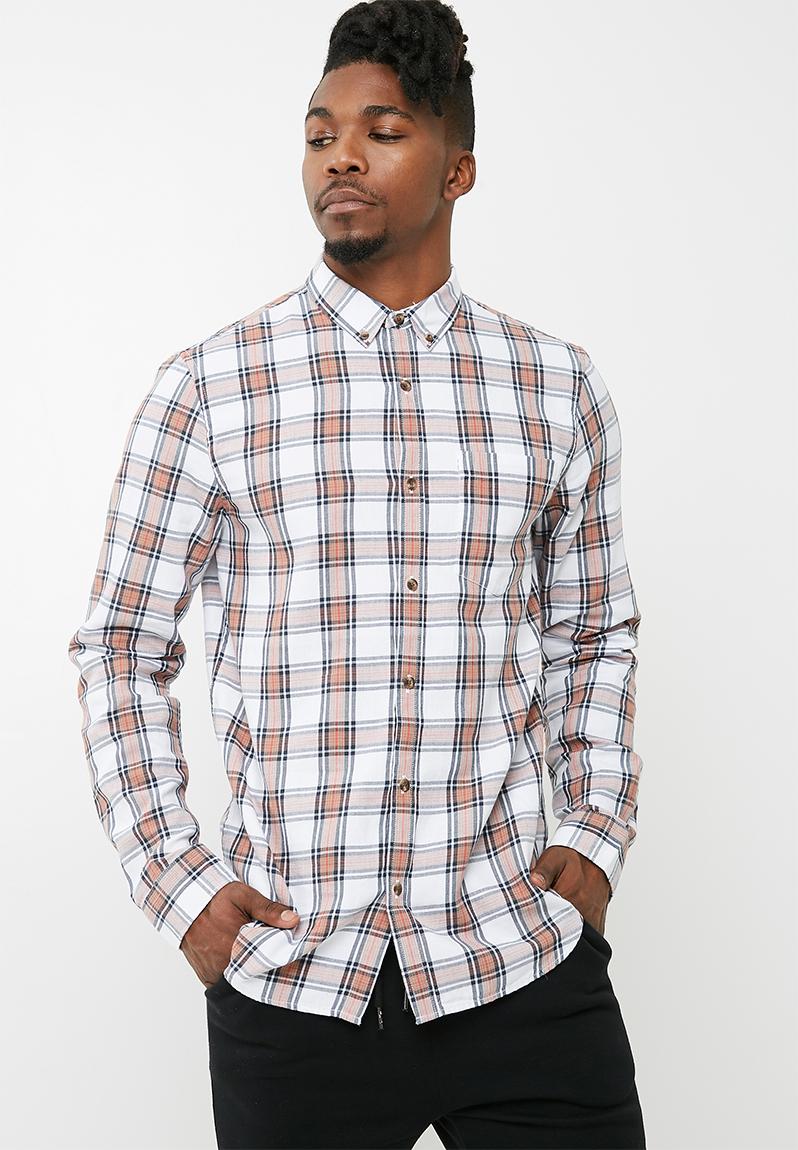 men's long sleeve check shirt