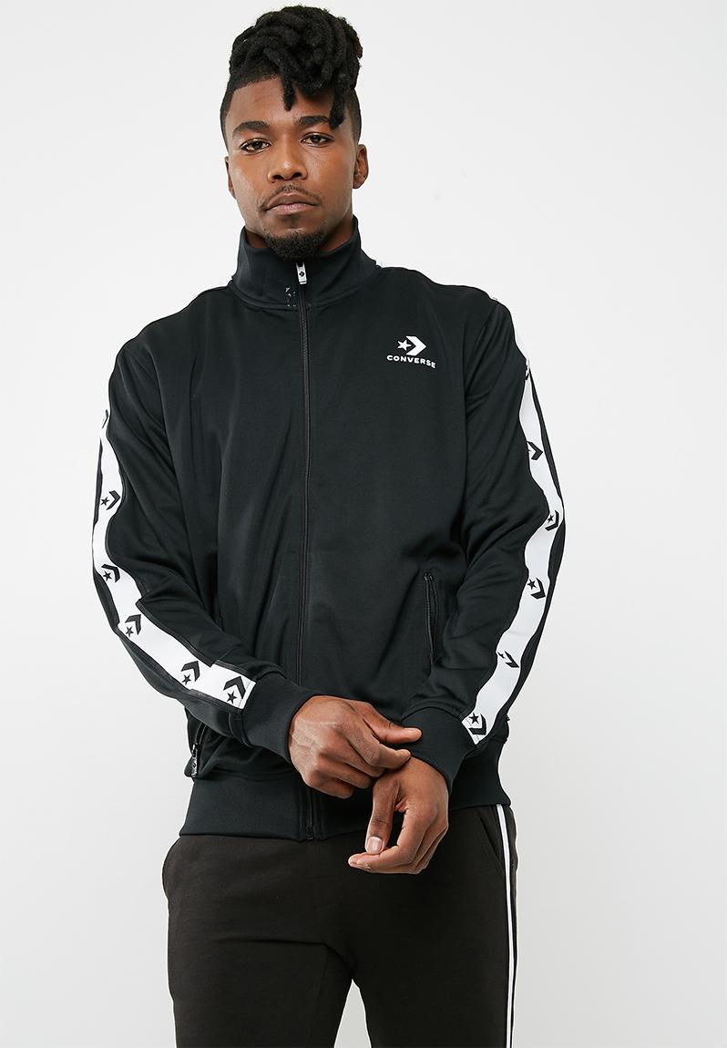 Converse Star chevron track top - black Converse Hoodies & Sweats ...