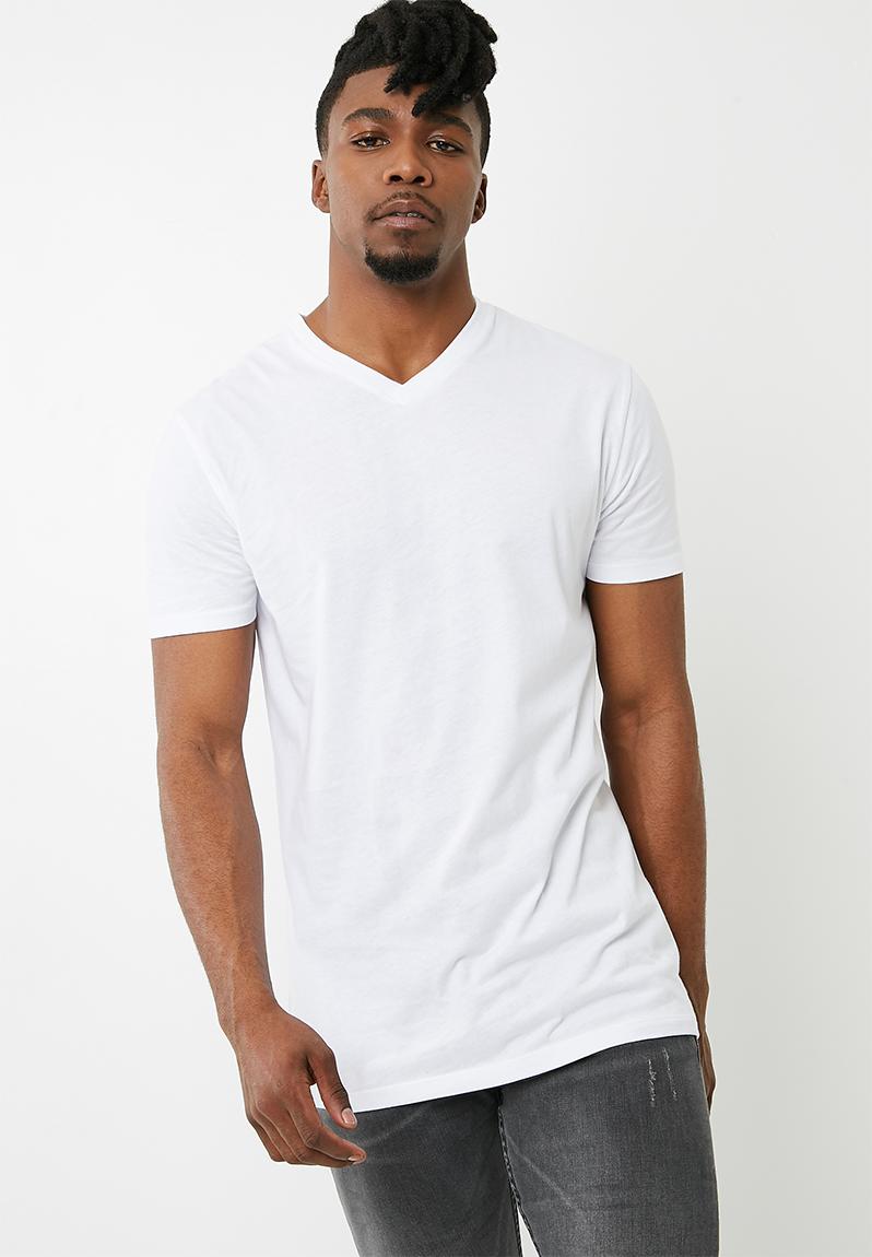 Vee Neck Tee Plain White Superbalist T-Shirts & Vests | Superbalist.com