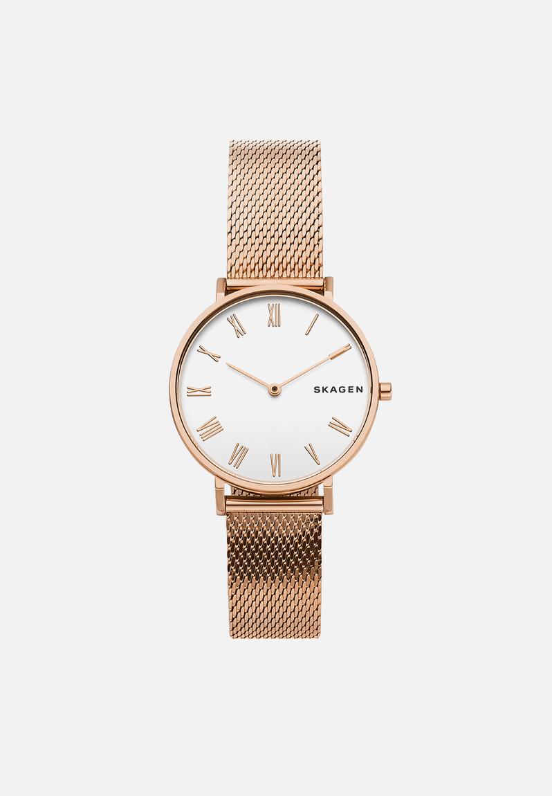 skagen hald rose gold