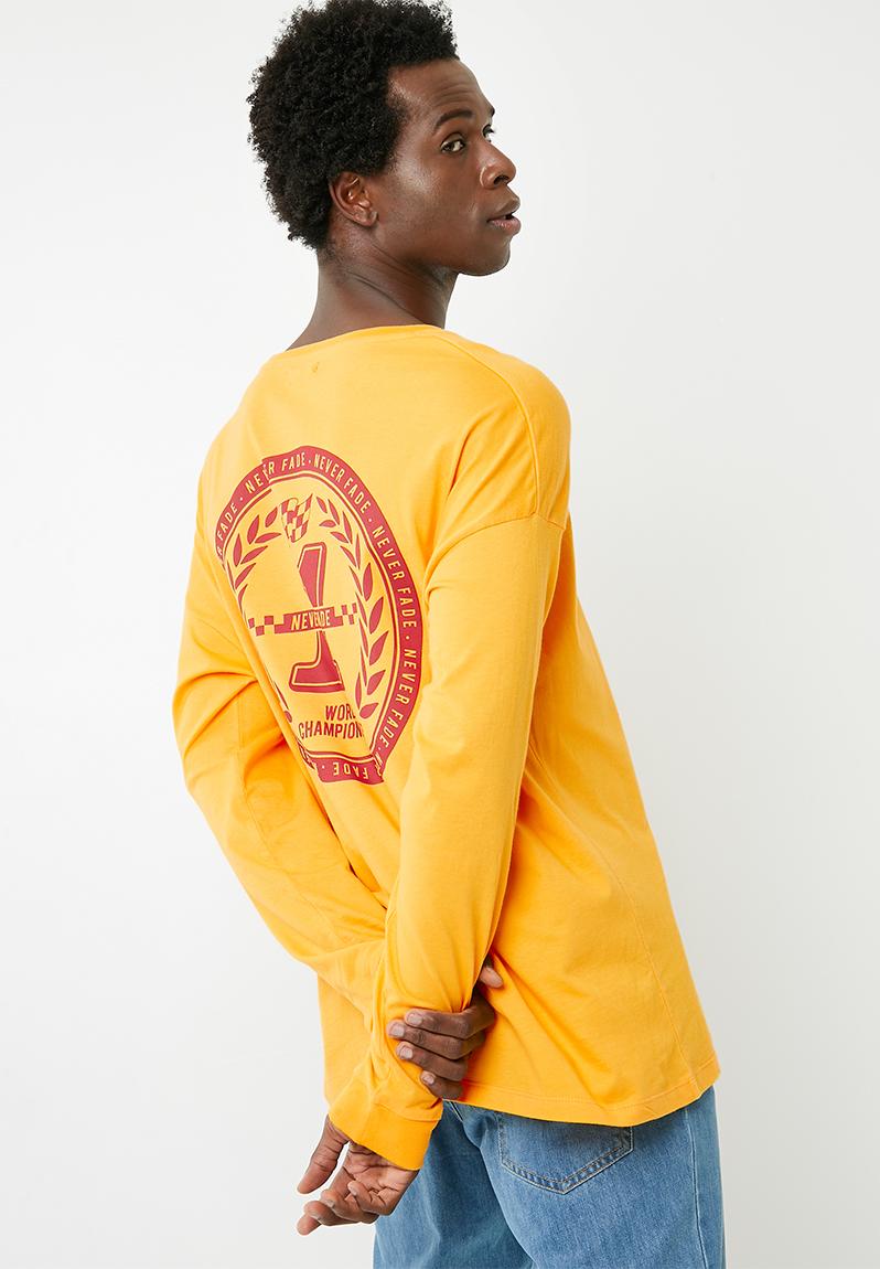 mustard long sleeve tee