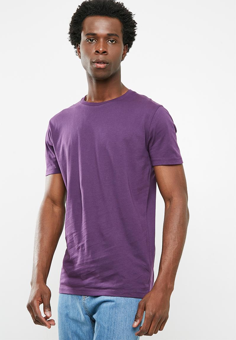 Crew neck tee - deep purple Superbalist T-Shirts & Vests | Superbalist.com