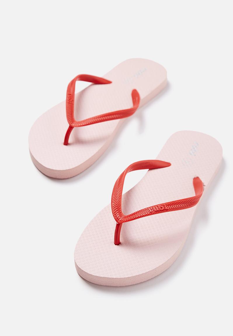 Rubi thong - Baby pink / red strap Cotton On Sandals & Flip Flops ...