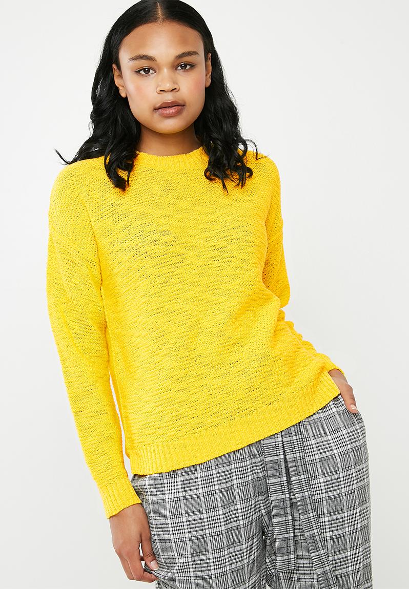 Scoop neck knit - yellow Superbalist Knitwear | Superbalist.com