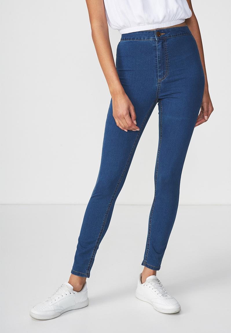 High rise retro jegging - blue Cotton On Jeans | Superbalist.com