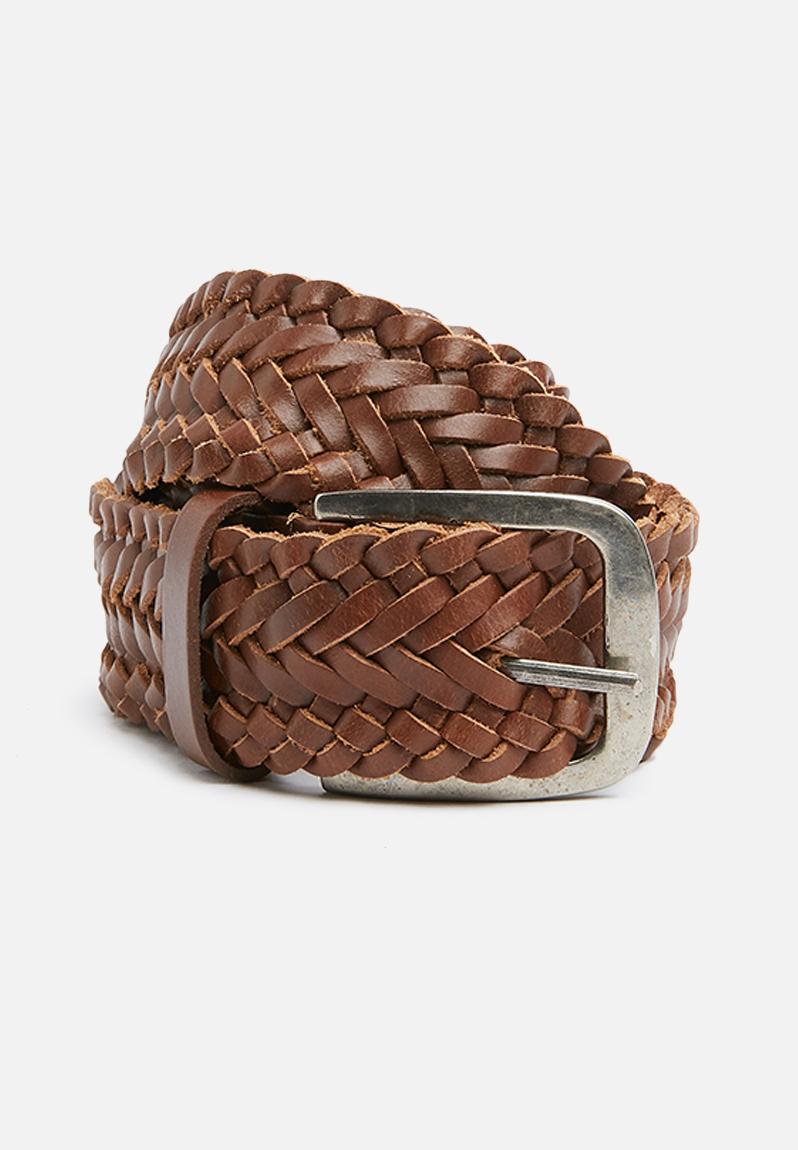 Matthew woven leather belt - brown Superbalist Belts | Superbalist.com