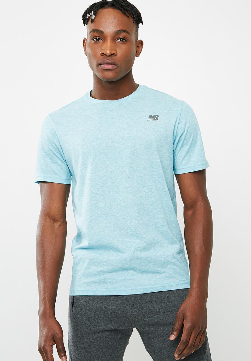 Download Heather tech ss tee- cadet New Balance T-Shirts ...