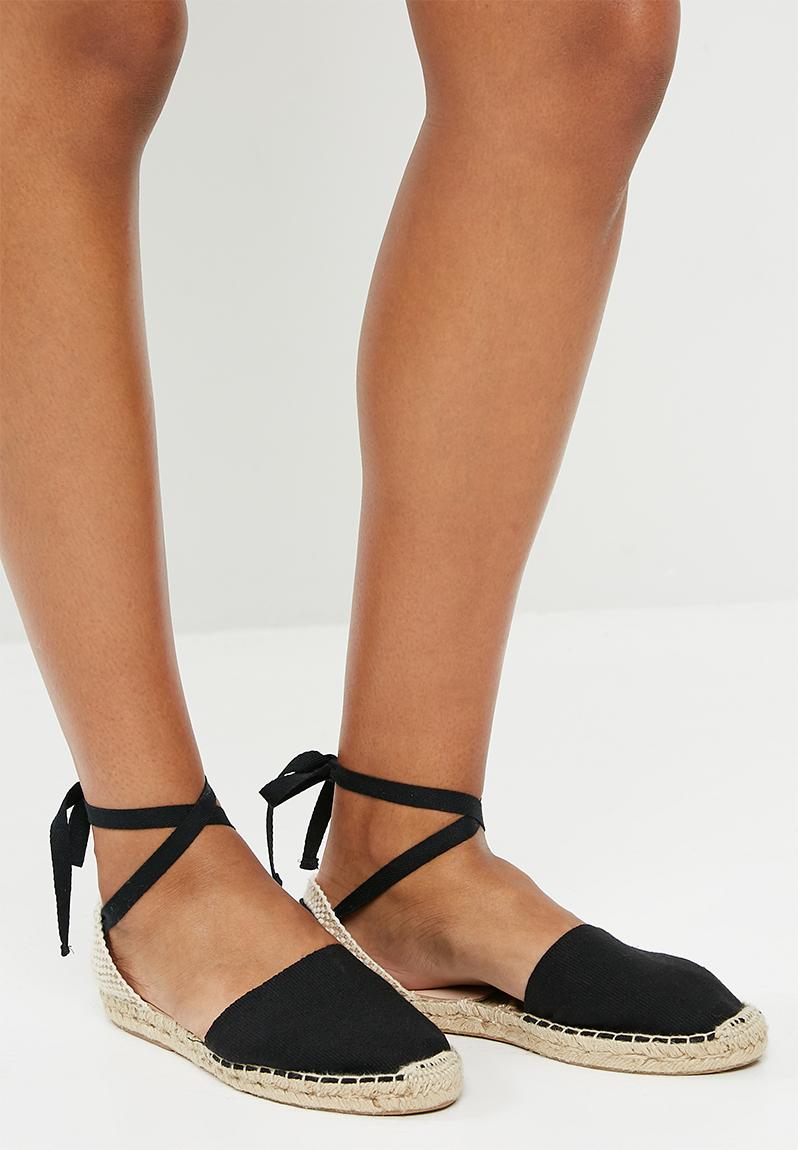 womens flat black espadrilles