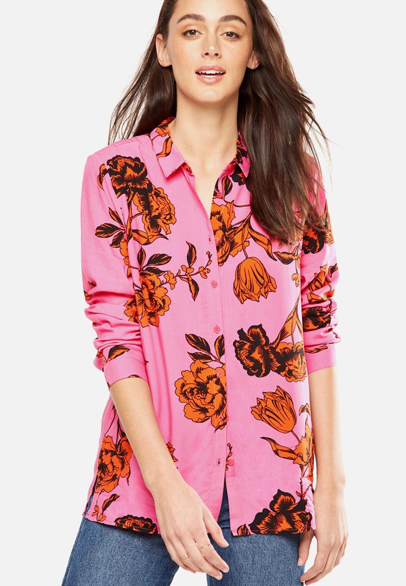 Shirt - Ash Floral Super Pink Cotton On Shirts | Superbalist.com