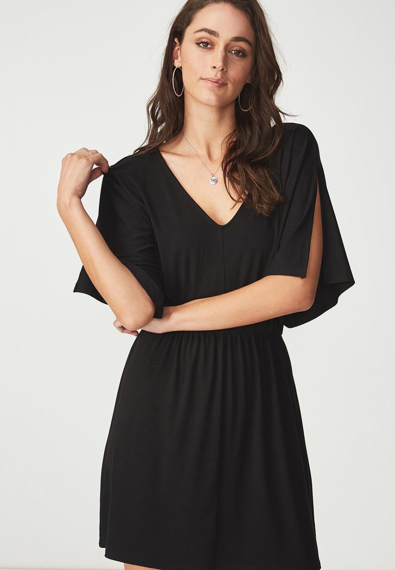 V Neck Fit Flare Dress - Black Cotton On Casual | Superbalist.com