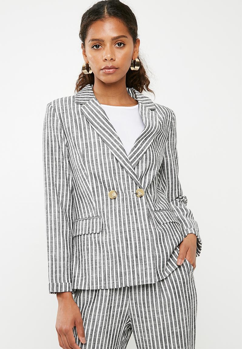 Linen blend suit blazer - stripe Superbalist Jackets | Superbalist.com