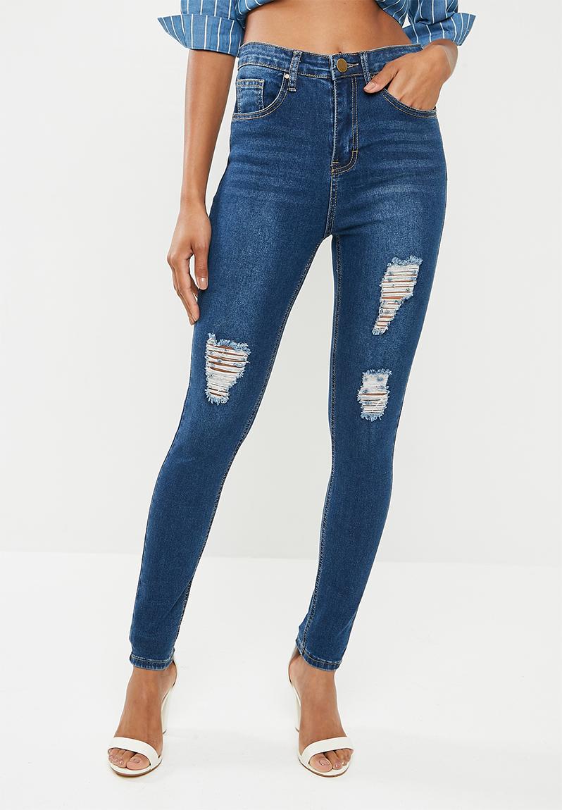 Ripped skinny jeans - medium blue wash Superbalist Jeans | Superbalist.com