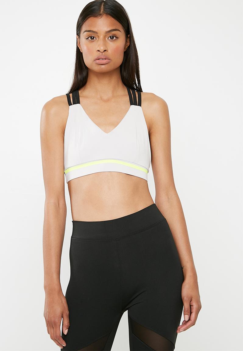 Active Reflective Crop Top Grey Missguided Sports Bras 