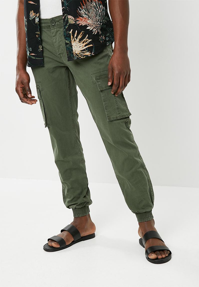 mens cargo pants olive