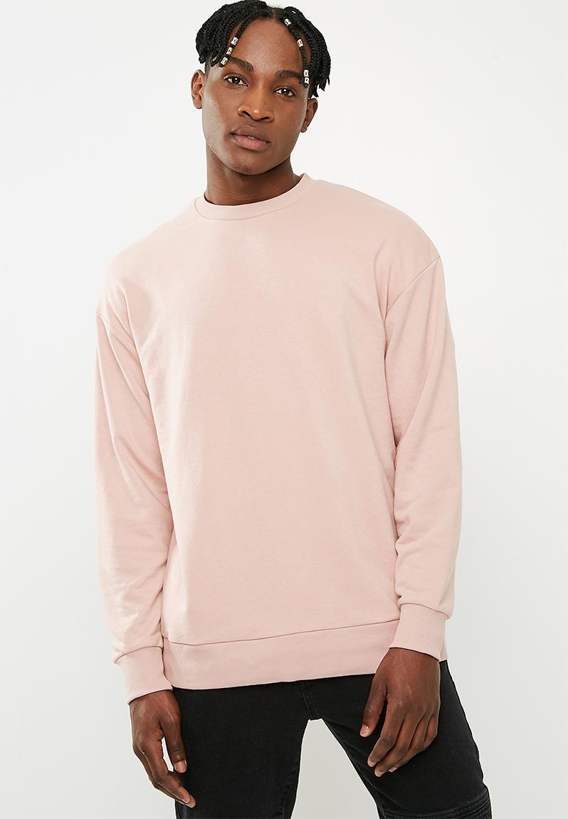 Boxy crew sweat - pink Only & Sons Hoodies & Sweats | Superbalist.com
