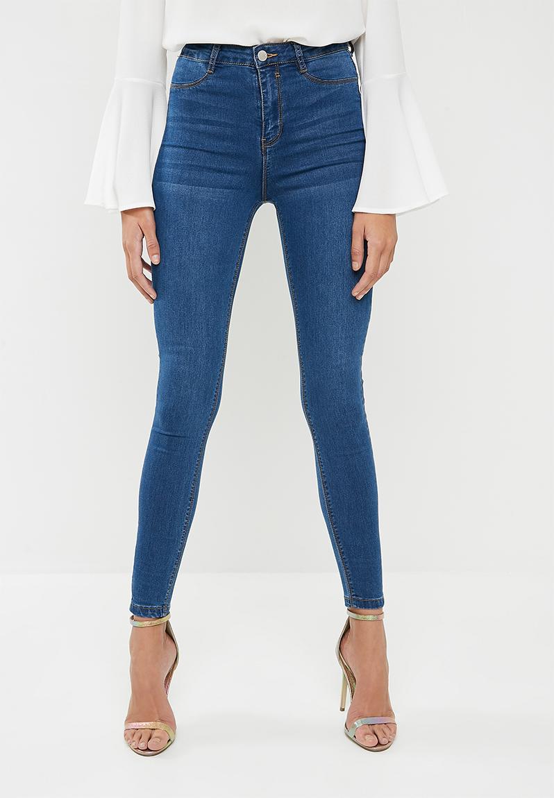 Lawless high waisted jeans - blue Missguided Jeans | Superbalist.com