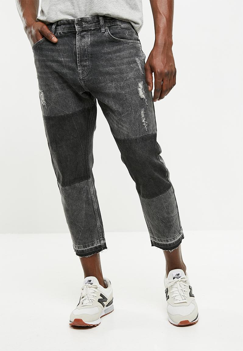 Beam knee patch jeans - dark grey Only & Sons Jeans | Superbalist.com