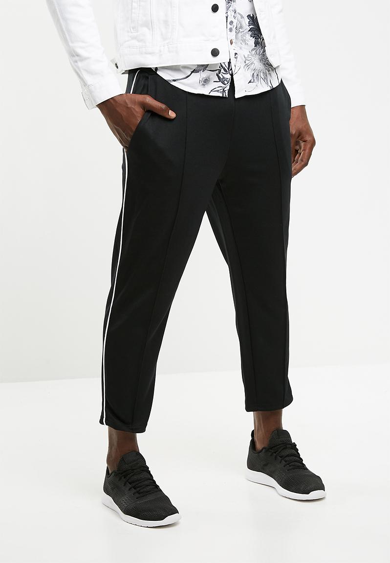 William wide leg track pants - black Only & Sons Pants & Chinos ...