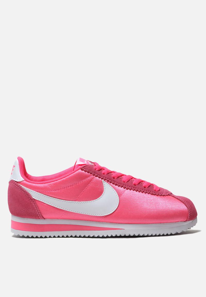 Women's Nike Classic Cortez Nylon - 749864-608 - Laser Pink / White ...