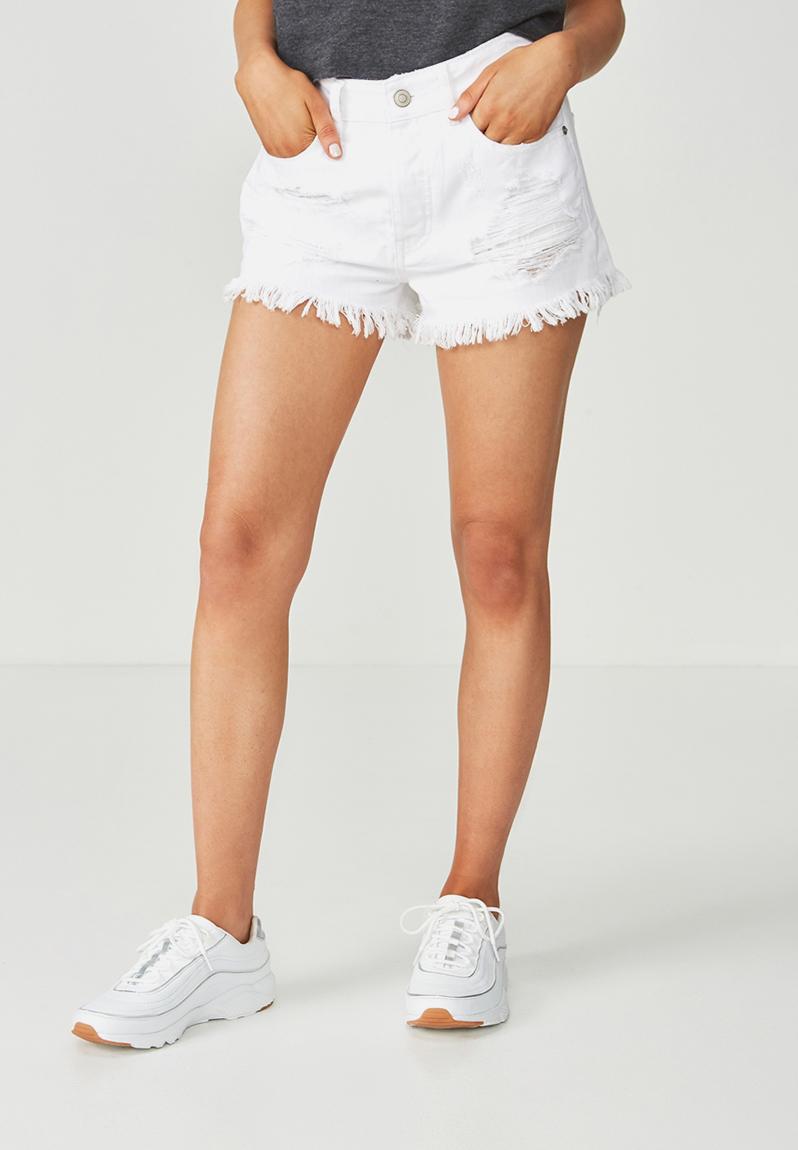 The riverside ShortWhite Supré Shorts