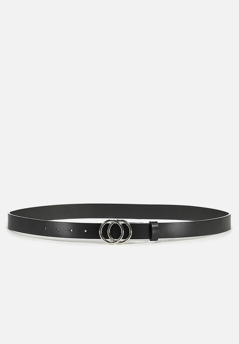 Double hoop belt - black/silver Supré Belts | Superbalist.com